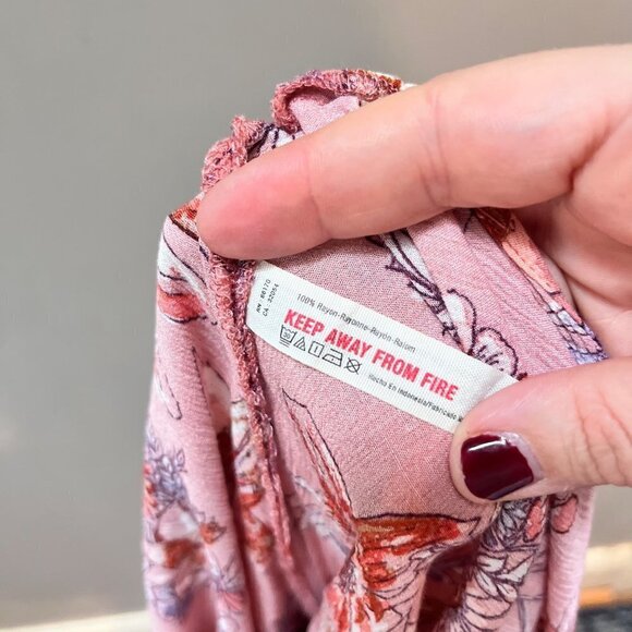 ntimately Free People One Step Ahead Floral Print Halterneck Maxi Dress - Size X - Picture 7 of 9